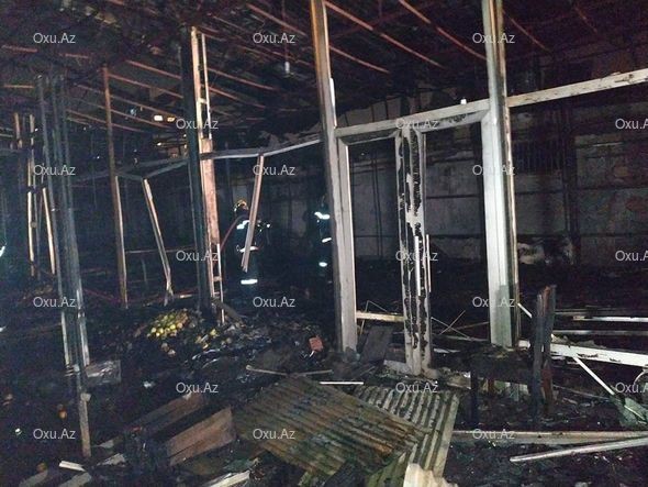 3-cü mikrorayon bazarındakı yanğından sonrakı vəziyyət - VİDEO